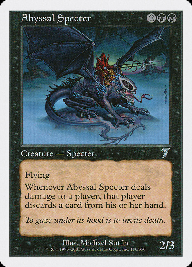 Abyssal Specter [Seventh Edition] | The Gaming-Verse