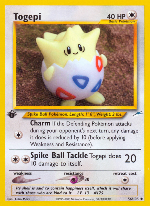 Togepi (56/105) [Neo Destiny 1st Edition] | The Gaming-Verse