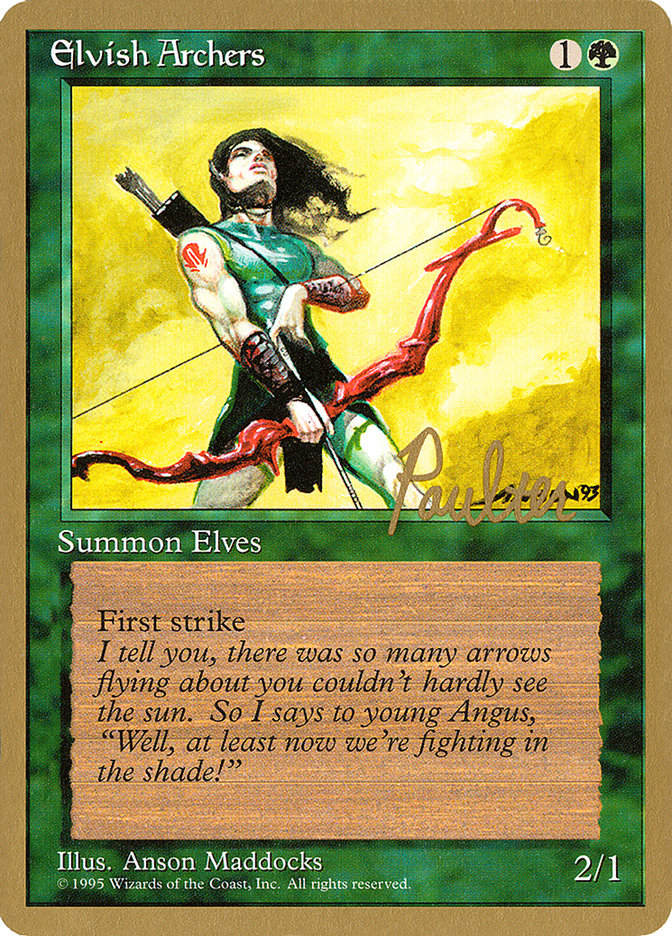 Elvish Archers (Preston Poulter) [Pro Tour Collector Set] | The Gaming-Verse