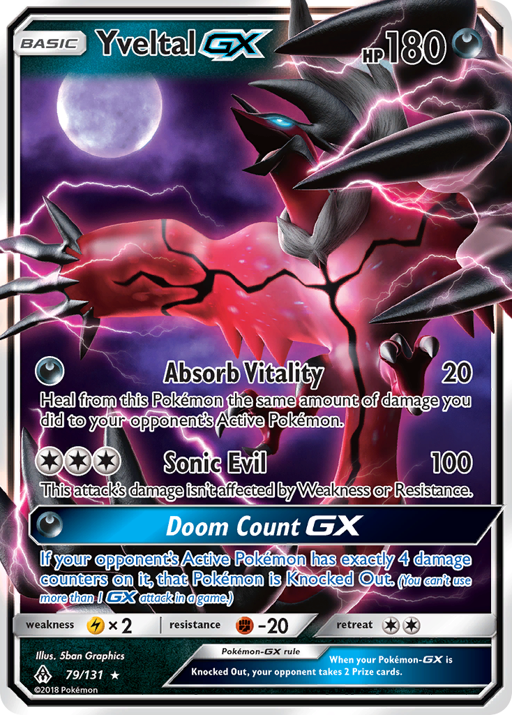 Yveltal GX (79/131) [Sun & Moon: Forbidden Light] | The Gaming-Verse