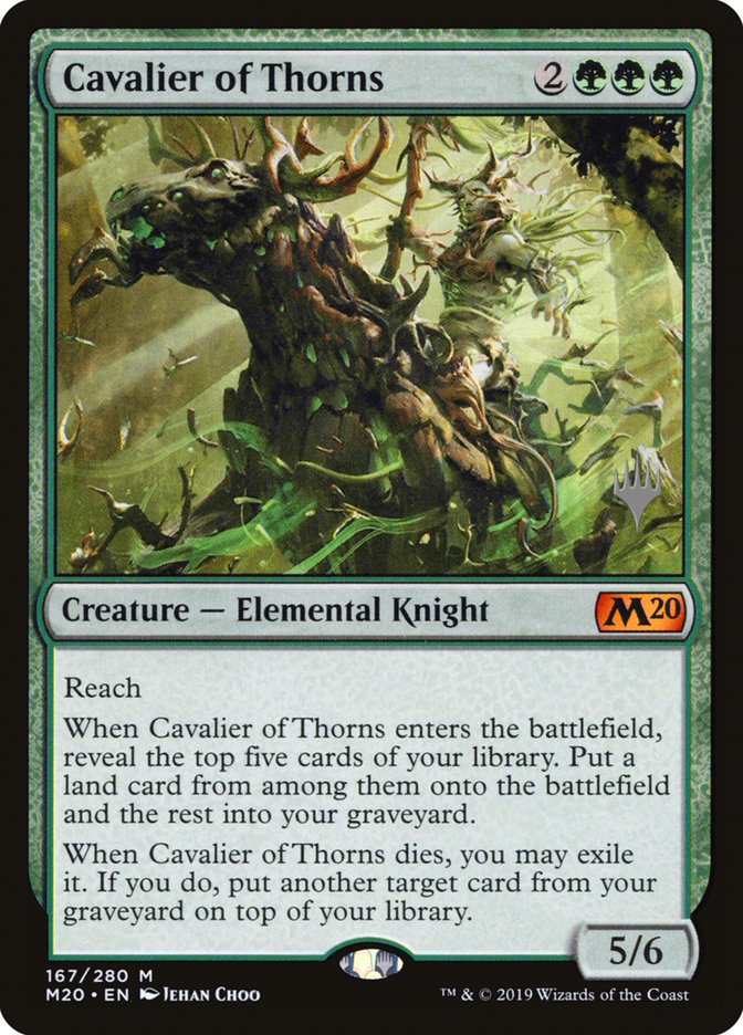 Cavalier of Thorns (Promo Pack) [Core Set 2020 Promos] | The Gaming-Verse