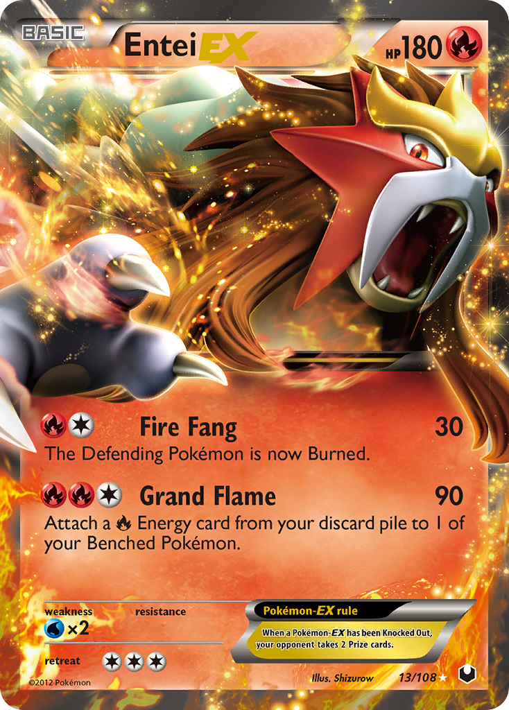 Entei EX (13/108) [Black & White: Dark Explorers] | The Gaming-Verse