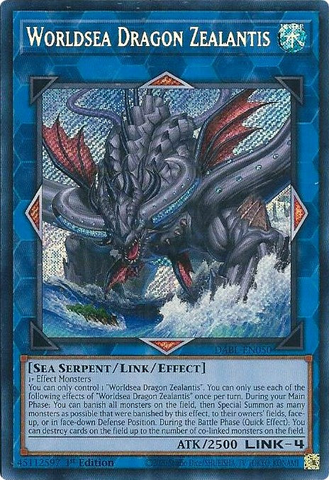 Worldsea Dragon Zealantis [DABL-EN050] Secret Rare | The Gaming-Verse