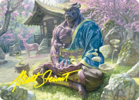 Kosei, Penitent Warlord Art Card (Gold-Stamped Signature) [Kamigawa: Neon Dynasty Art Series] | The Gaming-Verse