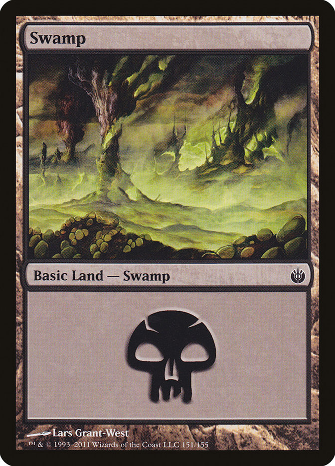 Swamp (#151) [Mirrodin Besieged] | The Gaming-Verse