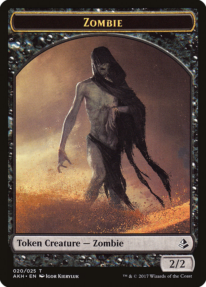 Zombie [Amonkhet Tokens] | The Gaming-Verse