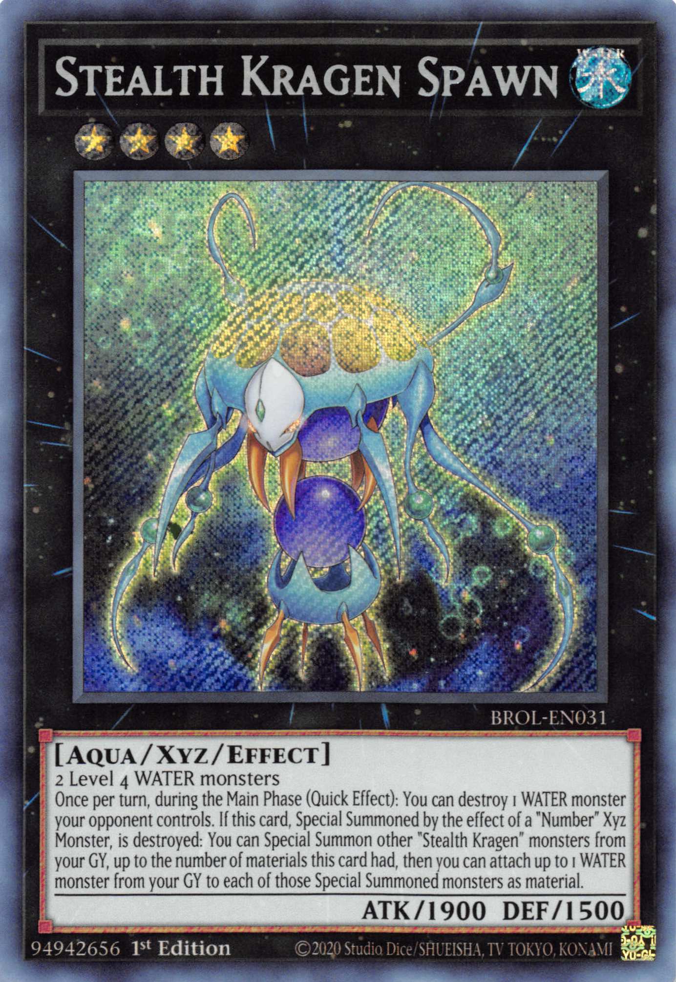 Stealth Kragen Spawn [BROL-EN031] Secret Rare | The Gaming-Verse