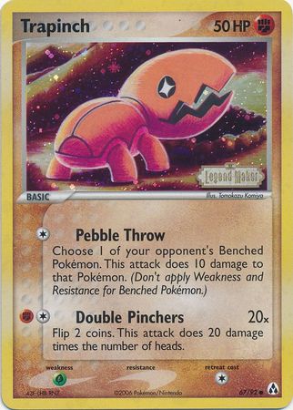 Trapinch (67/92) (Stamped) [EX: Legend Maker] | The Gaming-Verse