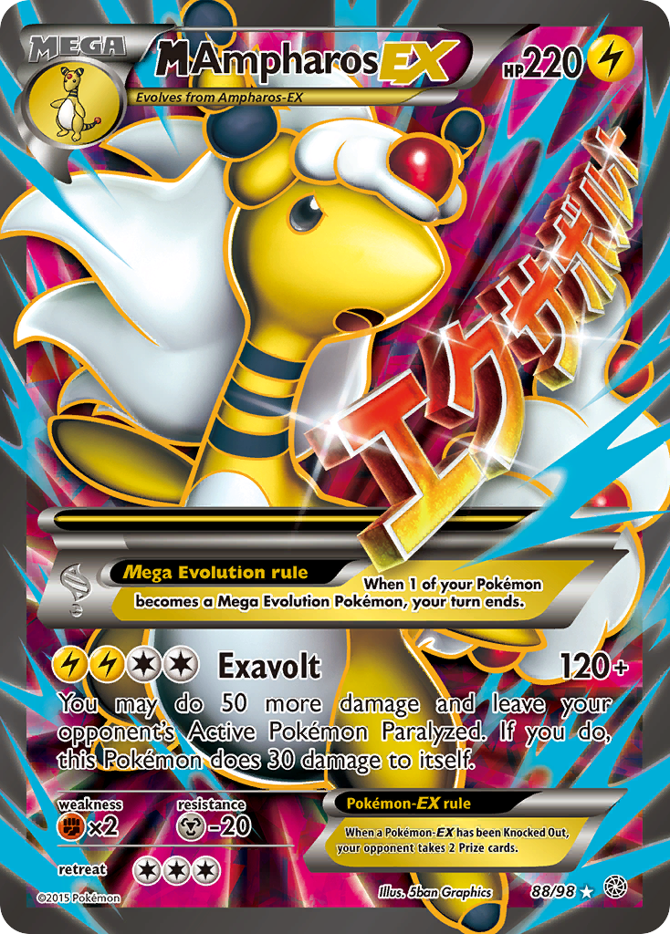 M Ampharos EX (88/98) [XY: Ancient Origins] | The Gaming-Verse