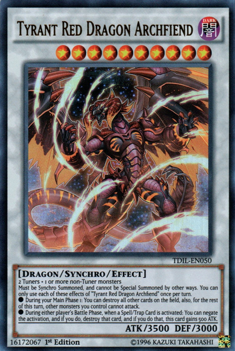 Tyrant Red Dragon Archfiend [TDIL-EN050] Ultra Rare | The Gaming-Verse