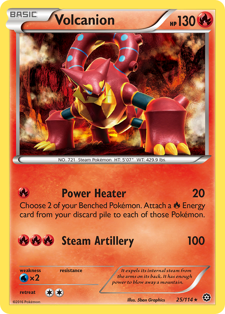 Volcanion (25/114) [XY: Steam Siege] | The Gaming-Verse