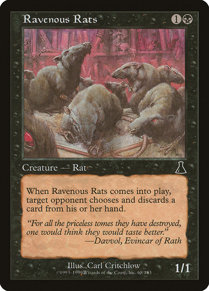 Ravenous Rats [Urza's Destiny] | The Gaming-Verse