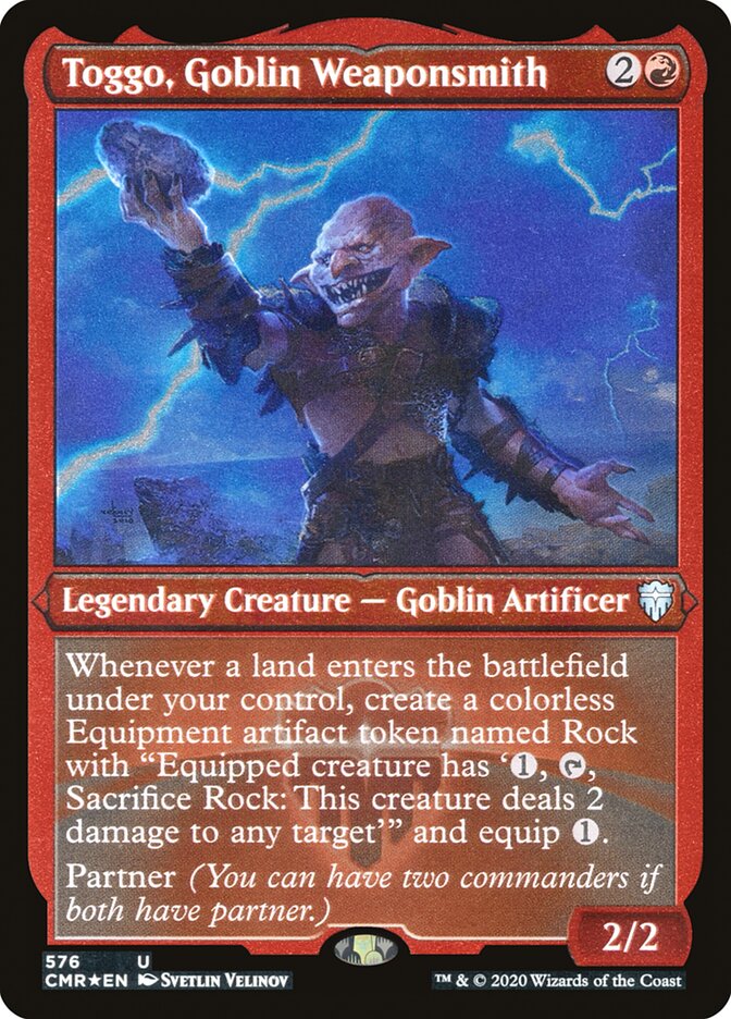 Toggo, Goblin Weaponsmith [Commander Legends Etched] | The Gaming-Verse