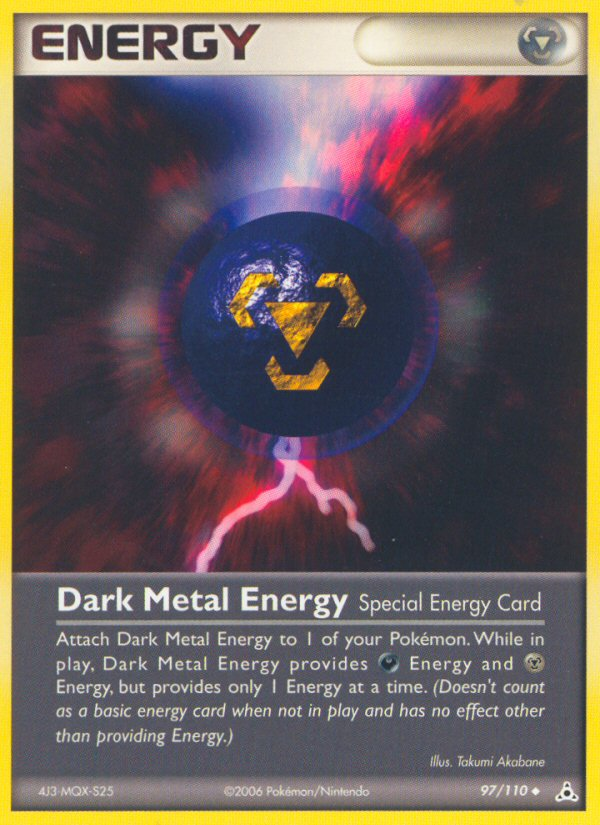 Dark Metal Energy (97/110) [EX: Holon Phantoms] | The Gaming-Verse