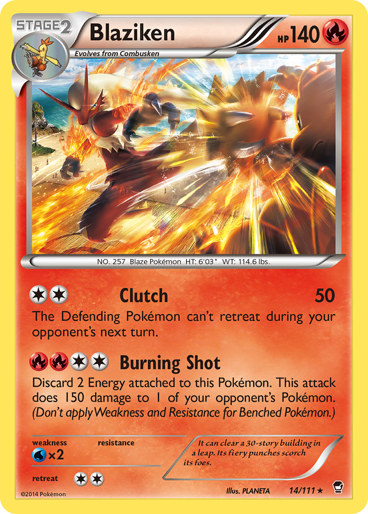 Blaziken (14/111) [XY: Furious Fists] | The Gaming-Verse