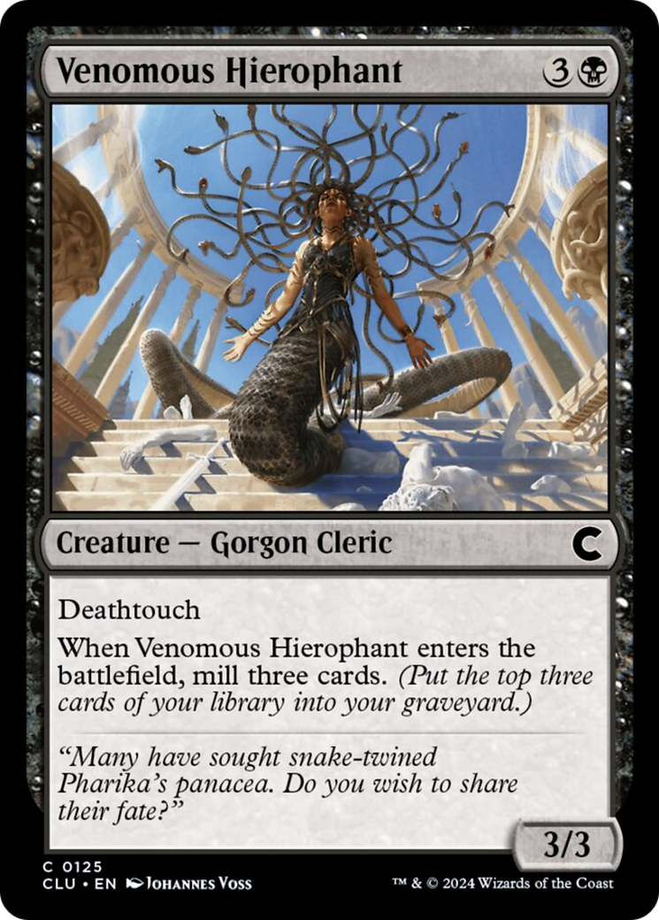 Venomous Hierophant [Ravnica: Clue Edition] | The Gaming-Verse