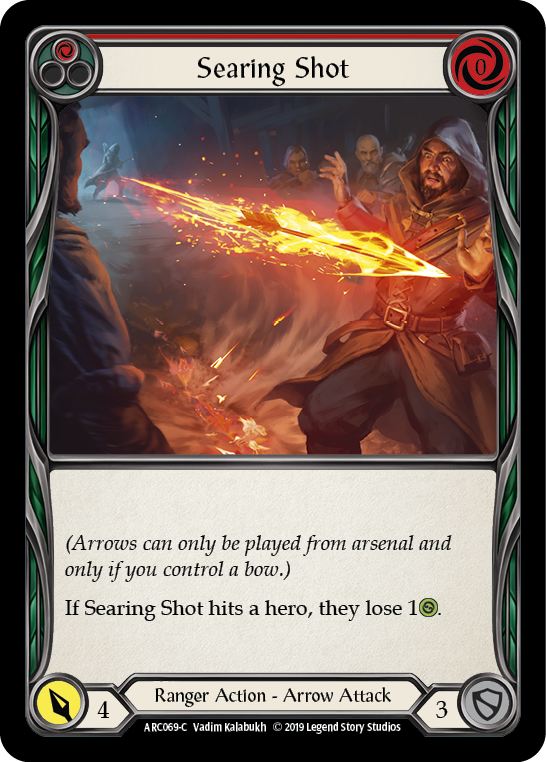 Searing Shot (Red) [ARC069-C] 1st Edition Rainbow Foil | The Gaming-Verse