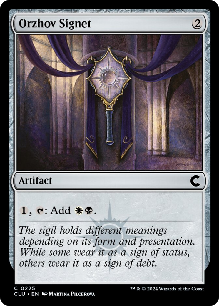 Orzhov Signet [Ravnica: Clue Edition] | The Gaming-Verse