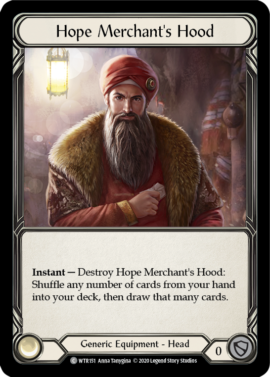 Hope Merchant's Hood [WTR151] Unlimited Rainbow Foil | The Gaming-Verse