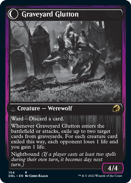 Graveyard Trespasser // Graveyard Glutton [Innistrad: Double Feature] | The Gaming-Verse