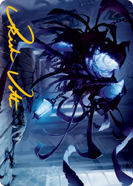 Spectral Adversary Art Card (Gold-Stamped Signature) [Innistrad: Midnight Hunt Art Series] | The Gaming-Verse