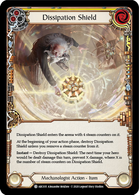 Dissipation Shield [ARC035] Unlimited Rainbow Foil | The Gaming-Verse