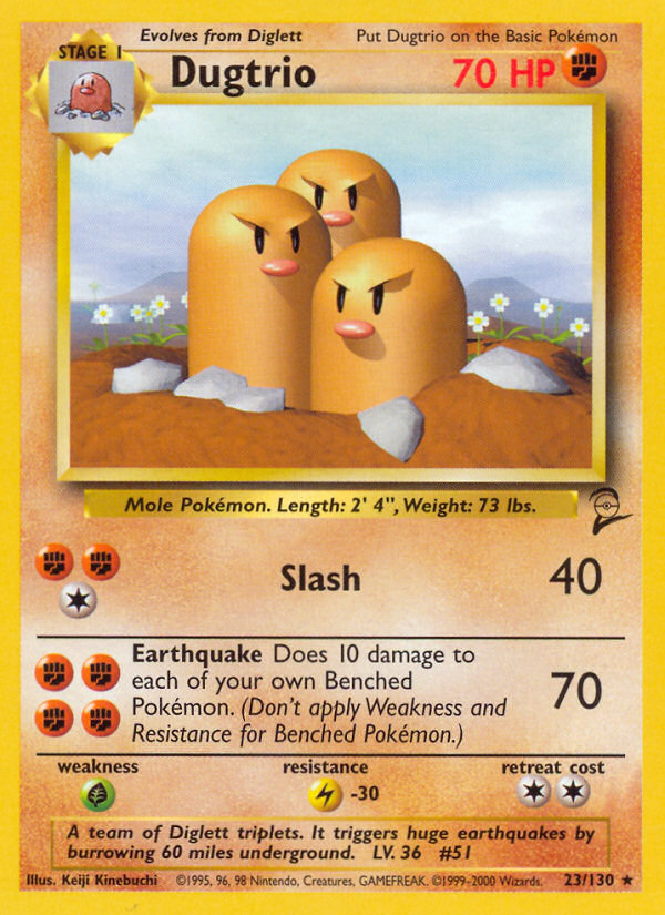 Dugtrio (23/130) [Base Set 2] | The Gaming-Verse