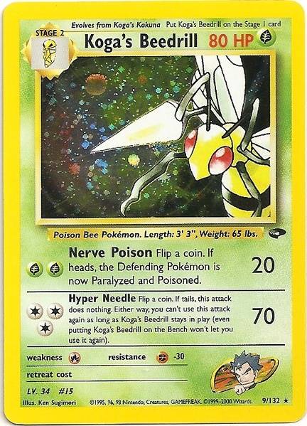 Koga's Beedrill (9/132) [Gym Challenge Unlimited] | The Gaming-Verse