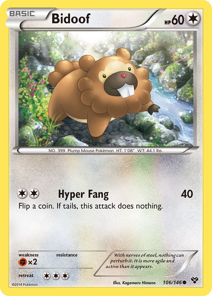 Bidoof (106/146) [XY: Base Set] | The Gaming-Verse