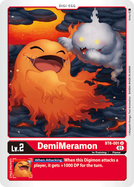 DemiMeramon [BT6-001] [Double Diamond] | The Gaming-Verse