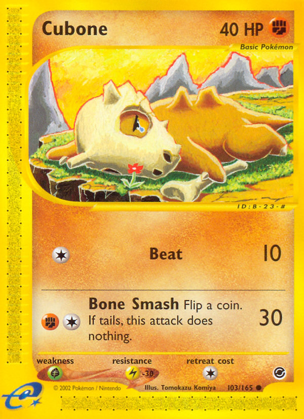 Cubone (103/165) [Expedition: Base Set] | The Gaming-Verse