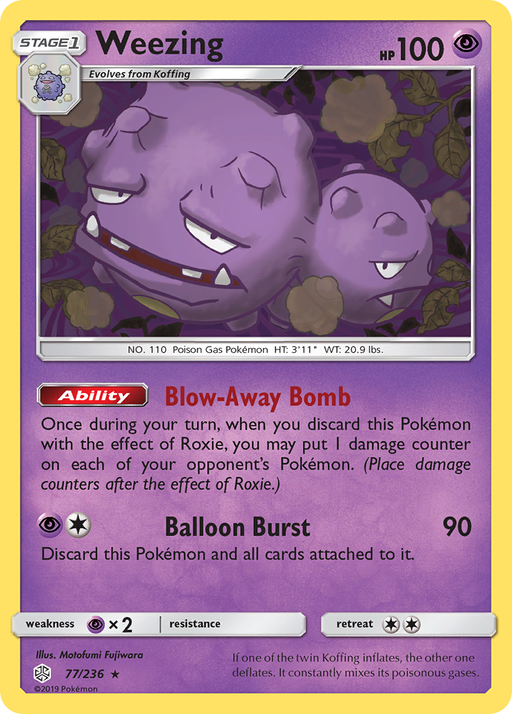 Weezing (77/236) [Sun & Moon: Cosmic Eclipse] | The Gaming-Verse