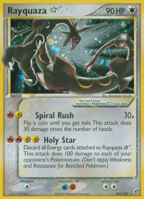 Rayquaza Star (107/107) [EX: Deoxys] | The Gaming-Verse