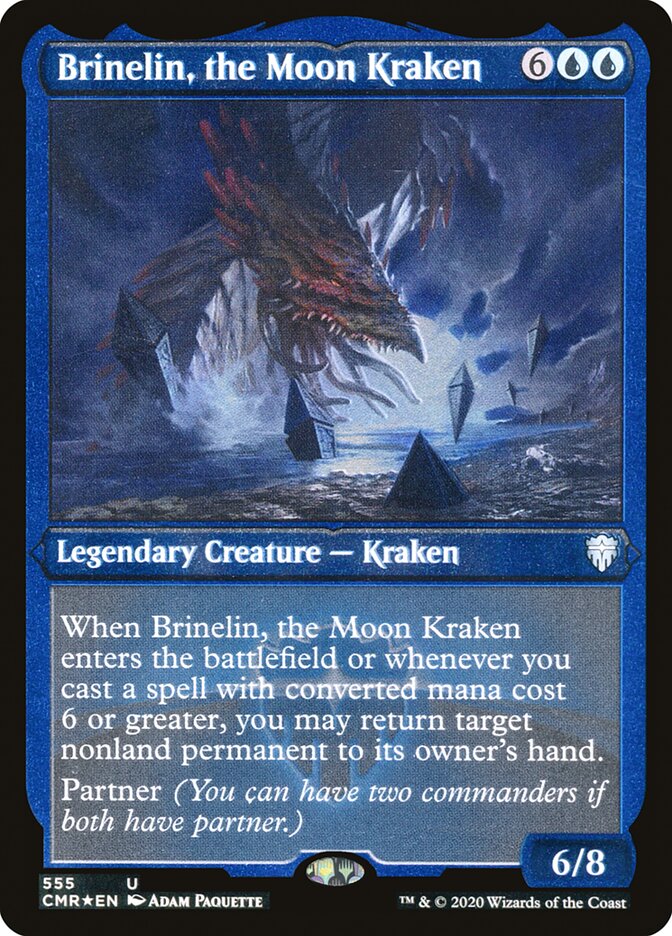 Brinelin, the Moon Kraken [Commander Legends Etched] | The Gaming-Verse