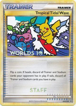 Tropical Tidal Wave (HGSS18) (Staff) [HeartGold & SoulSilver: Black Star Promos] | The Gaming-Verse