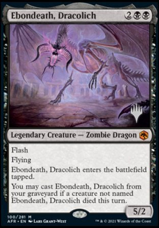 Ebondeath, Dracolich (Promo Pack) [Dungeons & Dragons: Adventures in the Forgotten Realms Promos] | The Gaming-Verse