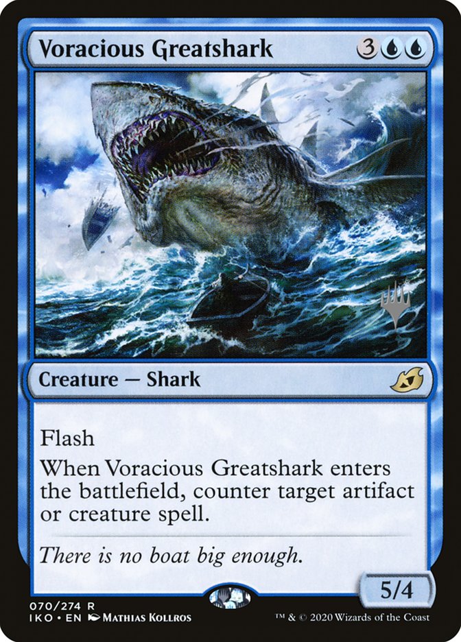 Voracious Greatshark (Promo Pack) [Ikoria: Lair of Behemoths Promos] | The Gaming-Verse