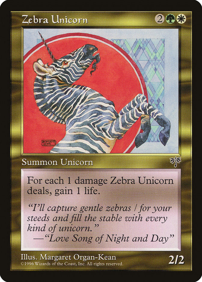 Zebra Unicorn [Mirage] | The Gaming-Verse