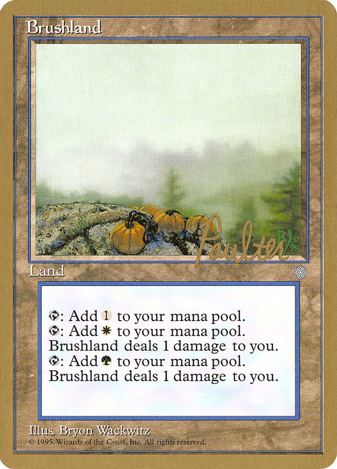 Brushland (Preston Poulter) [Pro Tour Collector Set] | The Gaming-Verse