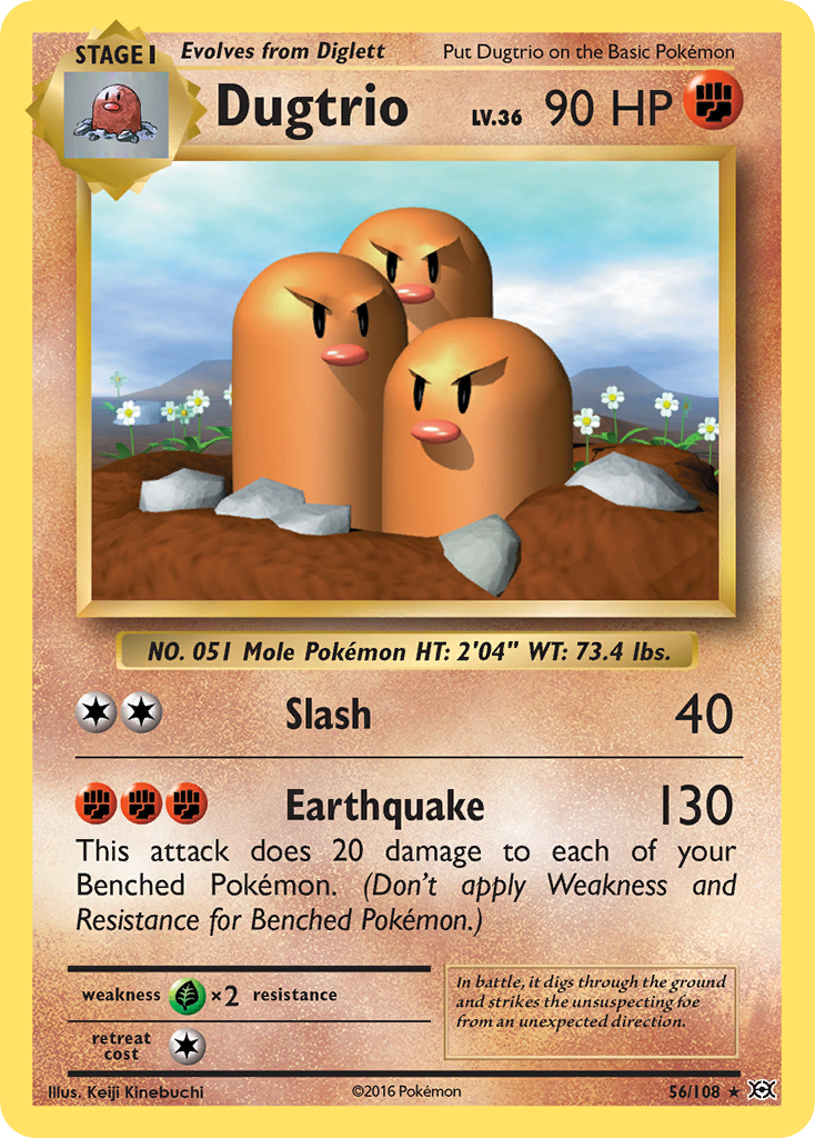 Dugtrio (56/108) [XY: Evolutions] | The Gaming-Verse