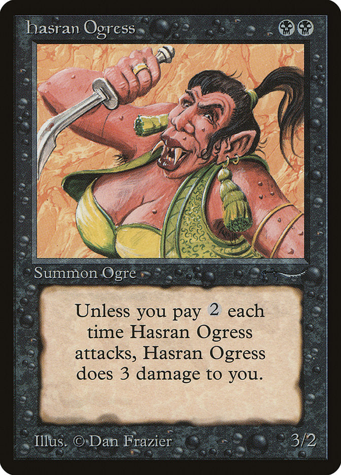 Hasran Ogress (Light Mana Cost) [Arabian Nights] | The Gaming-Verse