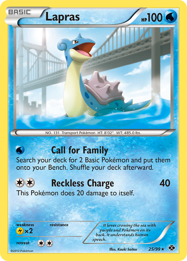 Lapras (25/99) [Black & White: Next Destinies] | The Gaming-Verse