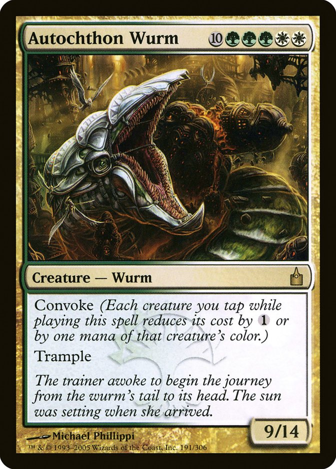 Autochthon Wurm [Ravnica: City of Guilds] | The Gaming-Verse