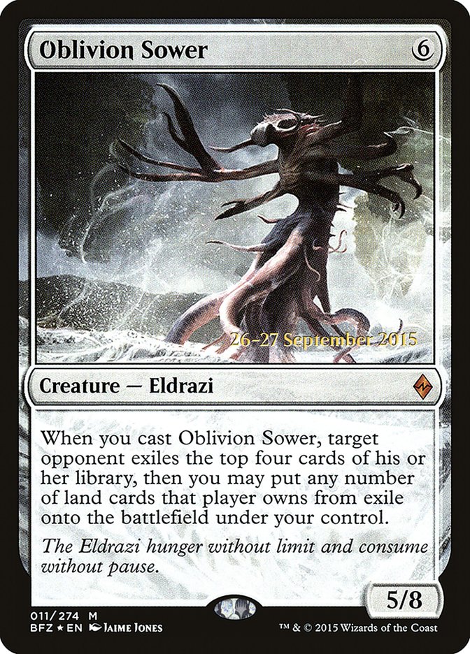 Oblivion Sower  (Prerelease) [Battle for Zendikar Prerelease Promos] | The Gaming-Verse