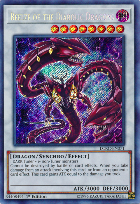 Beelze of the Diabolic Dragons [LCKC-EN071] Secret Rare | The Gaming-Verse