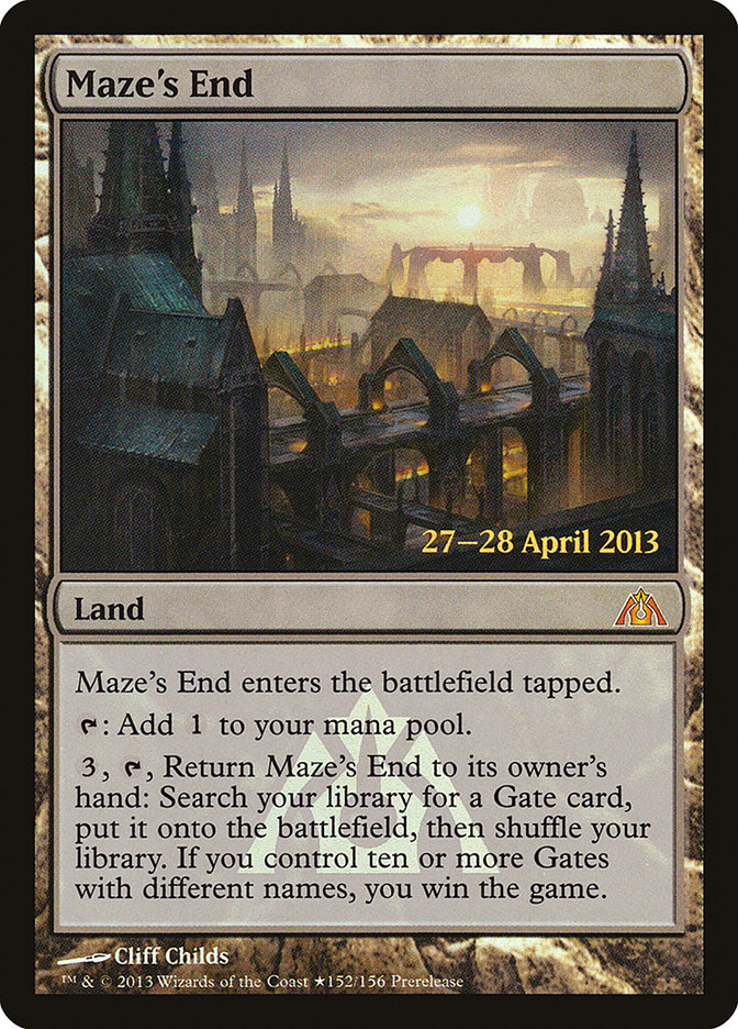 Maze's End  (Prerelease) [Dragon's Maze Prerelease Promos] | The Gaming-Verse