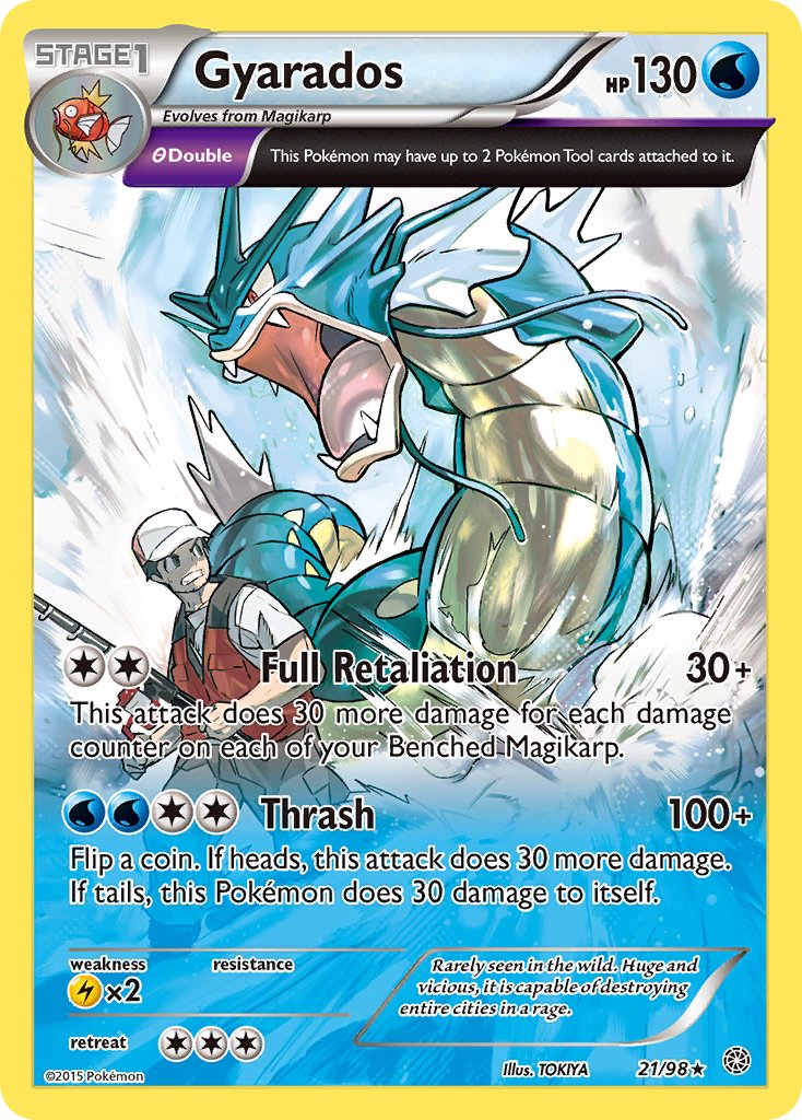 Gyarados (21/98) (Theme Deck Exclusive) [XY: Ancient Origins] | The Gaming-Verse