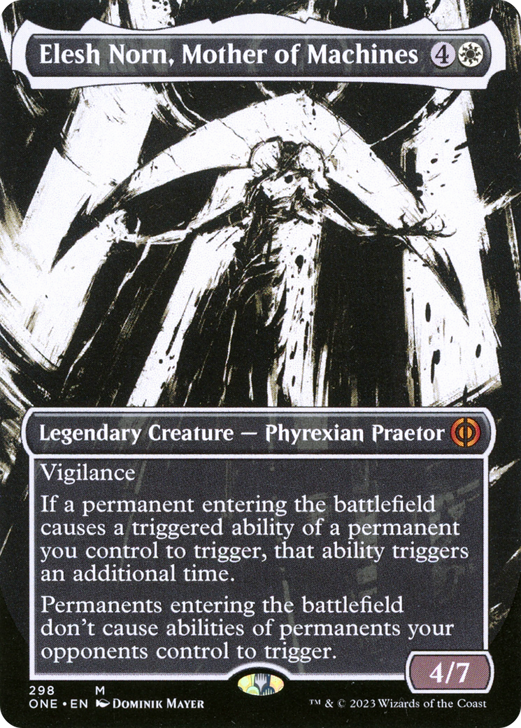 Elesh Norn, Mother of Machines (Borderless Ichor) [Phyrexia: All Will Be One] | The Gaming-Verse