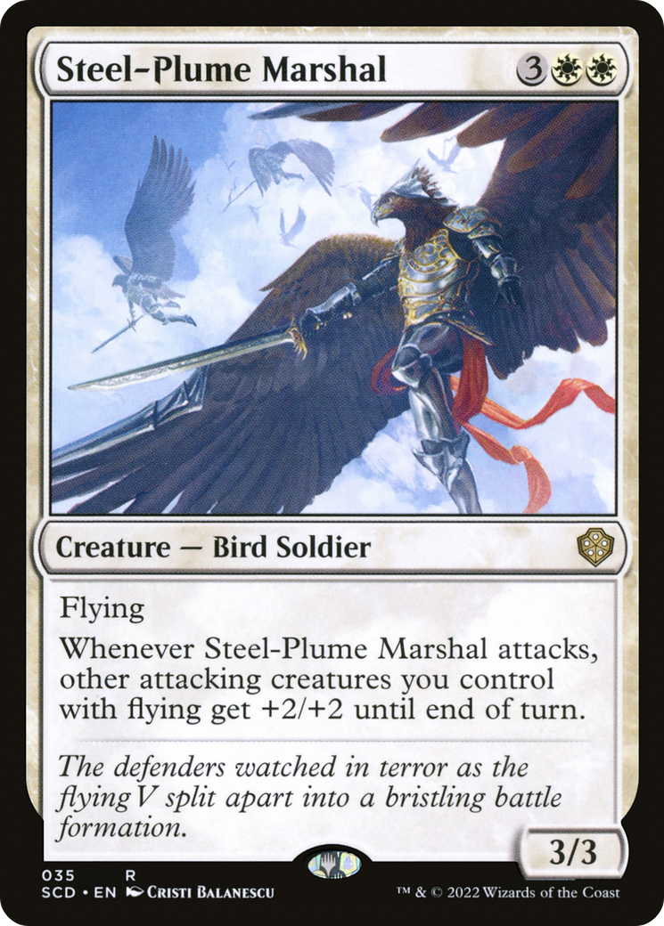 Steel-Plume Marshal [Starter Commander Decks] | The Gaming-Verse