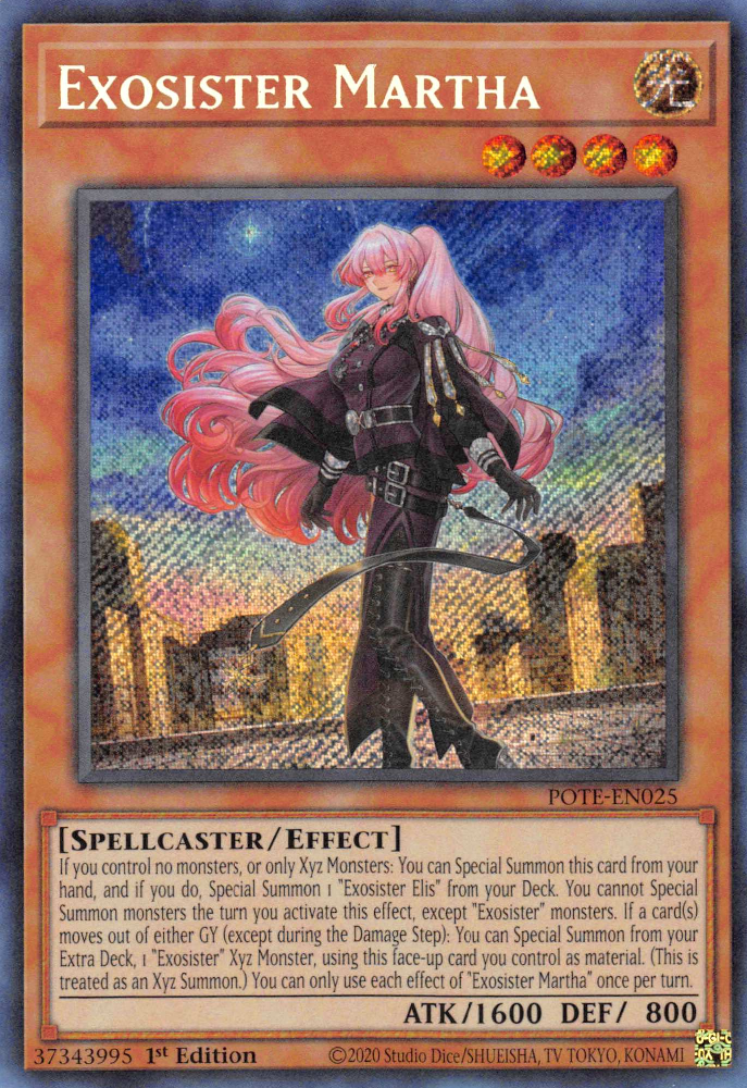 Exosister Martha [POTE-EN025] Secret Rare | The Gaming-Verse